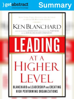 cover image of Leading at a Higher Level (Summary)
